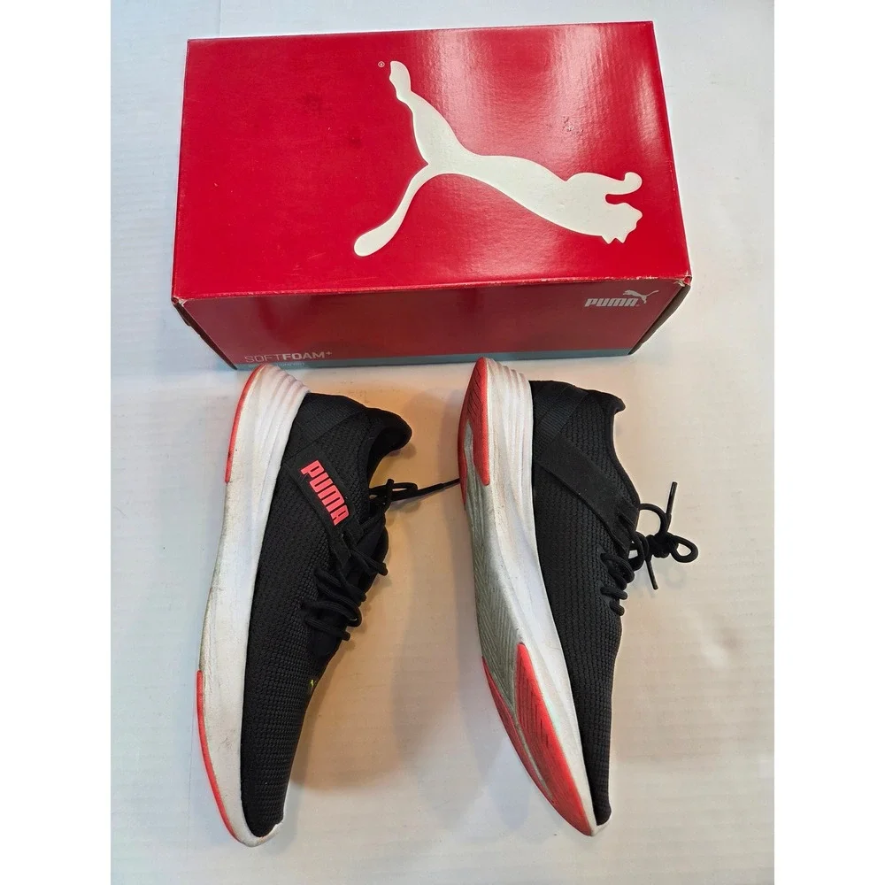 Puma Radiate XT Womens Training Shoes Black Pink Alert Gym Sneakers